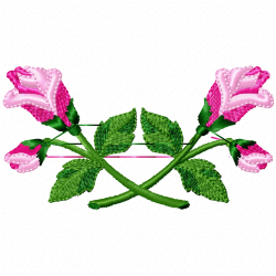 Flowers And Tree Embroidery Design 2